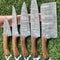 Premium Handmade Damascus Chef Knife Set 913 Inch Blades 2