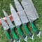 Professional Damascus Steel Kitchen Knife Set Custom Handmade Design 1