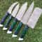 Custom Forged Damascus Steel Chef Knives 5 Piece Kitchen Set 1