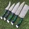 Custom Forged Damascus Steel Chef Knives 5 Piece Kitchen Set 0