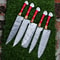 913 Custom Damascus Steel Chef Knives Full Handmade Set 0