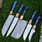 Custom Twist Damascus Knives For Chefs Handmade Set Of 5 0