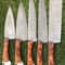 Custom Handmade Damascus Chef Knives Razor Sharp Kitchen Set 1
