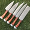 Custom Handmade Damascus Chef Knives Razor Sharp Kitchen Set 0