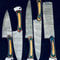 Twist Pattern Damascus Chef Knife Set Professional Handmade Knives 3