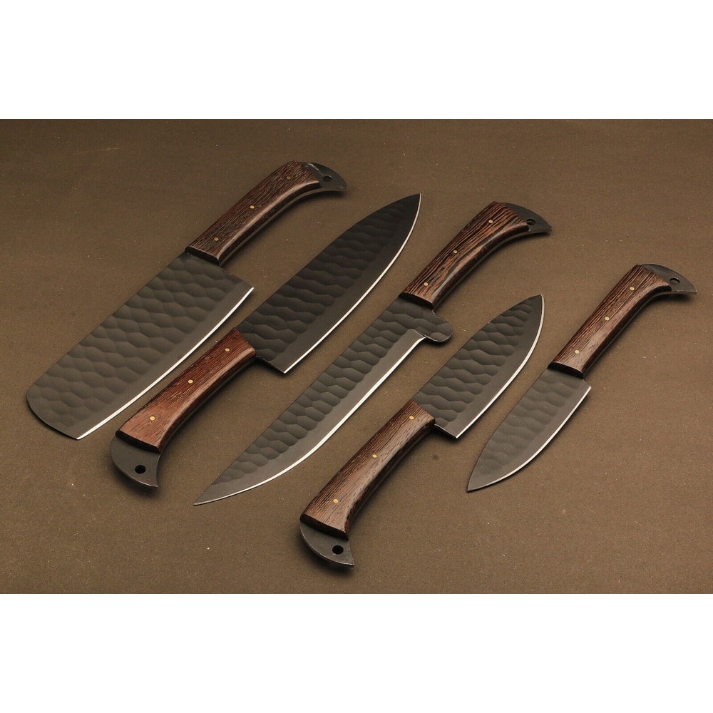 Professional Grade Handmade Damascus Chef Knives With Rosewood 1