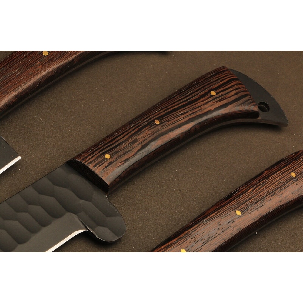 Professional Grade Handmade Damascus Chef Knives With Rosewood 2