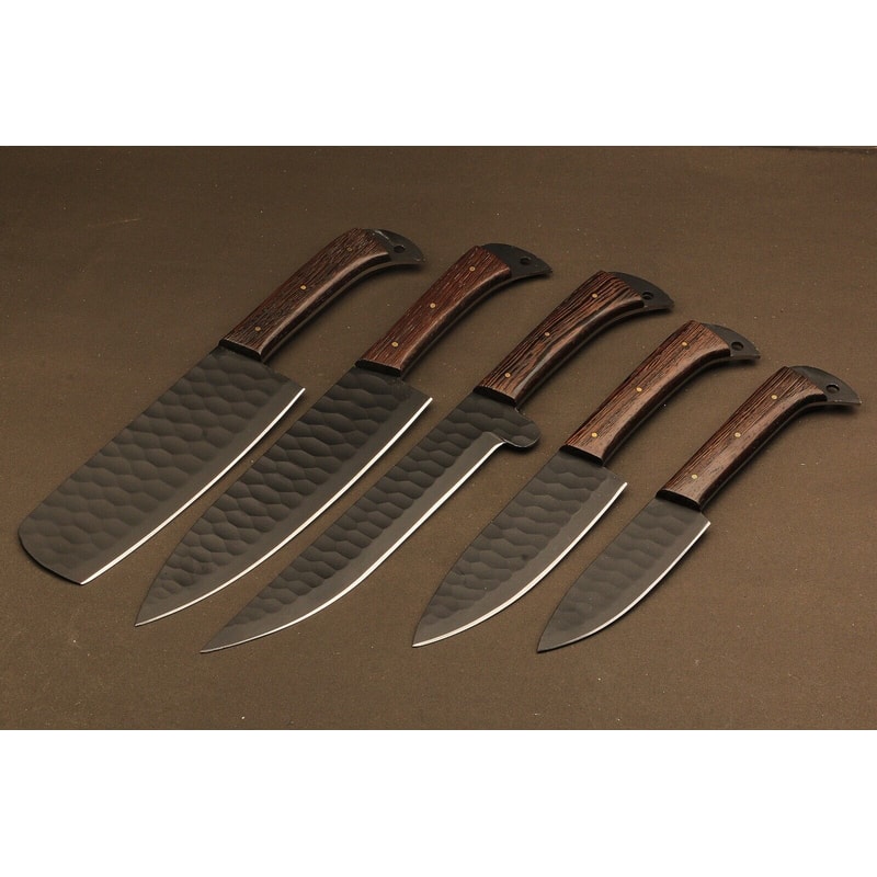 Professional Grade Handmade Damascus Chef Knives With Rosewood 3