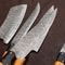 Custom Forged Damascus Knife Set For Cooking Chefs BBQ 4