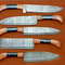 Handcrafted Damascus Steel Chef Knife Set Elegant Rosewood Design 2