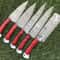 Unique Handmade Damascus Kitchen Knives Premium Chef Set 2