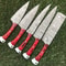 Unique Handmade Damascus Kitchen Knives Premium Chef Set 0