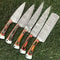 Twist Forged Damascus Steel Knives 5Piece Chef Knife Collection 0