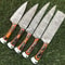 Twist Forged Damascus Steel Knives 5Piece Chef Knife Collection 3