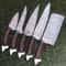 Handmade Damascus Chef Knives Professional Rosewood Kitchen Set 1