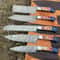 High Carbon Handmade Damascus Kitchen Knives With Rosewood Handles 0