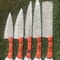 Damascus Steel Chef Knife Set Hand Forged Professional Cutlery 0