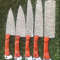 Damascus Steel Chef Knife Set Hand Forged Professional Cutlery 1