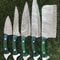 Custom Handmade Damascus Knives Razor Sharp Chef Set 1