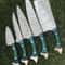 Custom Handmade Damascus Knives Razor Sharp Chef Set 3