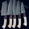 Professional Damascus Kitchen Knife Set Handmade In Twist Pattern 3
