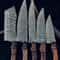 Custom Forged Damascus Knives For Kitchen BBQ Full Set 1