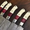 Twist Damascus Steel Kitchen Knife Set Artisan Forged Design 1