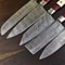Twist Damascus Steel Kitchen Knife Set Artisan Forged Design 2