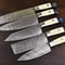 Hand Forged Damascus Chef Knives Complete Kitchen Cutlery Set 1