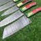 Handmade Damascus Steel Camping Chef Knife Set Of 6 Custom Forged Kitchen Outdoor Cooking Knives 3