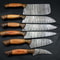 Hand Forged Damascus Steel Knife Set Camping Chef Outdoor Cutlery 1