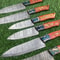 Hand Forged Damascus Steel Skinner Chef Knife Set Of 7 Custom Handmade Kitchen Outdoor Knives Fu 2