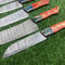 Hand Forged Damascus Steel Skinner Chef Knife Set Of 7 Custom Handmade Kitchen Outdoor Knives Fu 3