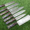 Damascus Steel Chef Knife Set 7 Handmade Forged Knife 1