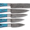 Custom Handmade Damascus Chef Knives Set With Wooden Handles 1