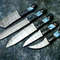 Premium Handmade Damascus Steel Kitchen Knife Set For Chefs 2