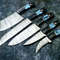 Premium Handmade Damascus Steel Kitchen Knife Set For Chefs 3