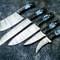 Premium Handmade Damascus Steel Kitchen Knife Set For Chefs 3