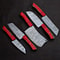 Damascus Steel Chef Knife Set 5 PCS With Elegant Wood Handles 1