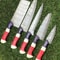 Handmade Damascus Chef Knives With Wooden Handle 5 Piece Set 2