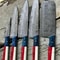 Authentic Handmade Damascus Steel Kitchen Knife Set 5 PCS 3