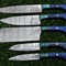 Luxury Damascus Steel Chef Knife Set With Wood Handles 0