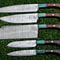 Professional Handmade Damascus Steel Knives Kitchen Set Of 5 0