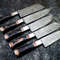 Custom Damascus Steel Chef Knife Set Handmade Wood Handle 2