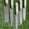 Damascus Steel Kitchen Knives Handmade 5 Piece Chef Set 0