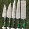 Razor Sharp Handmade Damascus Chef Knife Set With Wood Handle 2