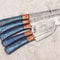 Forged Damascus Steel Chef Knives Handmade 5 Piece Set 3