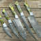 Custom Handmade Damascus Steel Chef Knife Set 5 Pieces 2