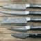 Damascus Steel Chef Knives Handmade Set With Wood Handle 1