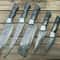 Damascus Steel Chef Knives Handmade Set With Wood Handle 0